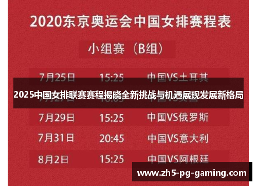 2025中国女排联赛赛程揭晓全新挑战与机遇展现发展新格局 2025中国女排联赛赛程揭晓全新挑战与机遇展现发展新格局